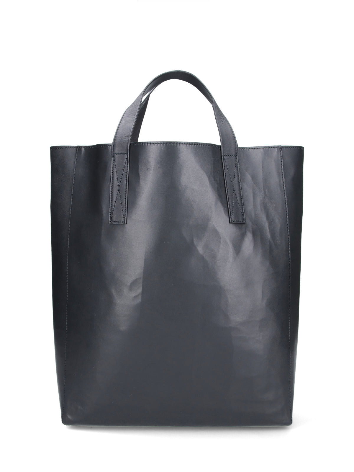 Structured Tote Bag with Glossy Finish