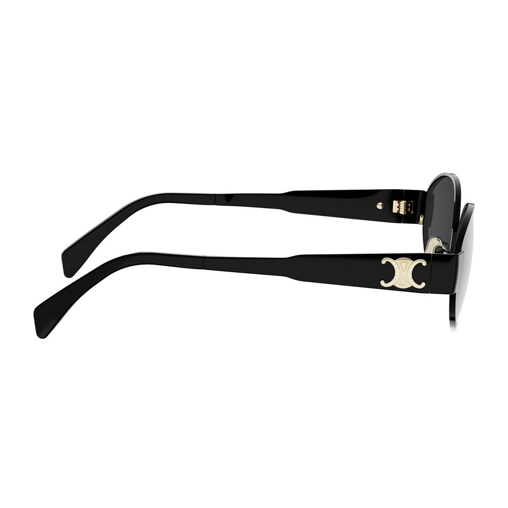 Metal Triomphe Oval Black Metal Triomphe Sunglasses