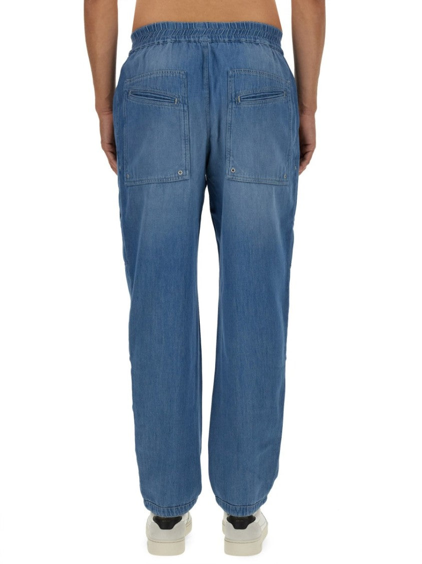 Blue Cotton Pants