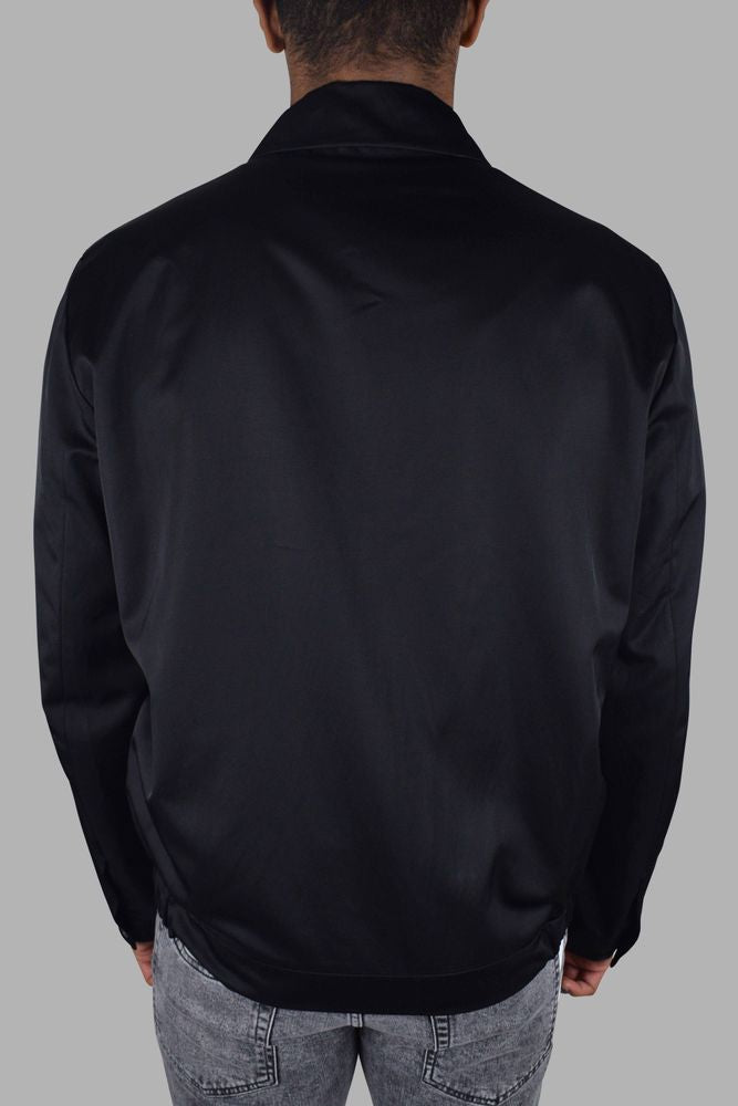 Classic Black Jacket With Raised Logo