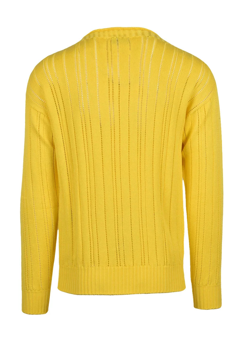 Cotton Cashmere Sweater - Yellow