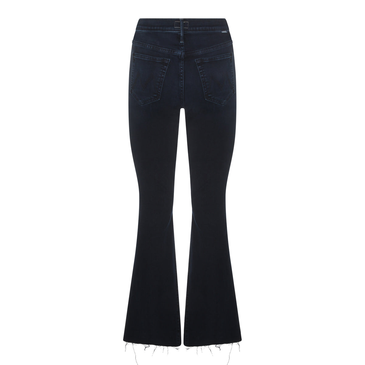 Navy Blue High-Waisted Wide-Leg Jeans