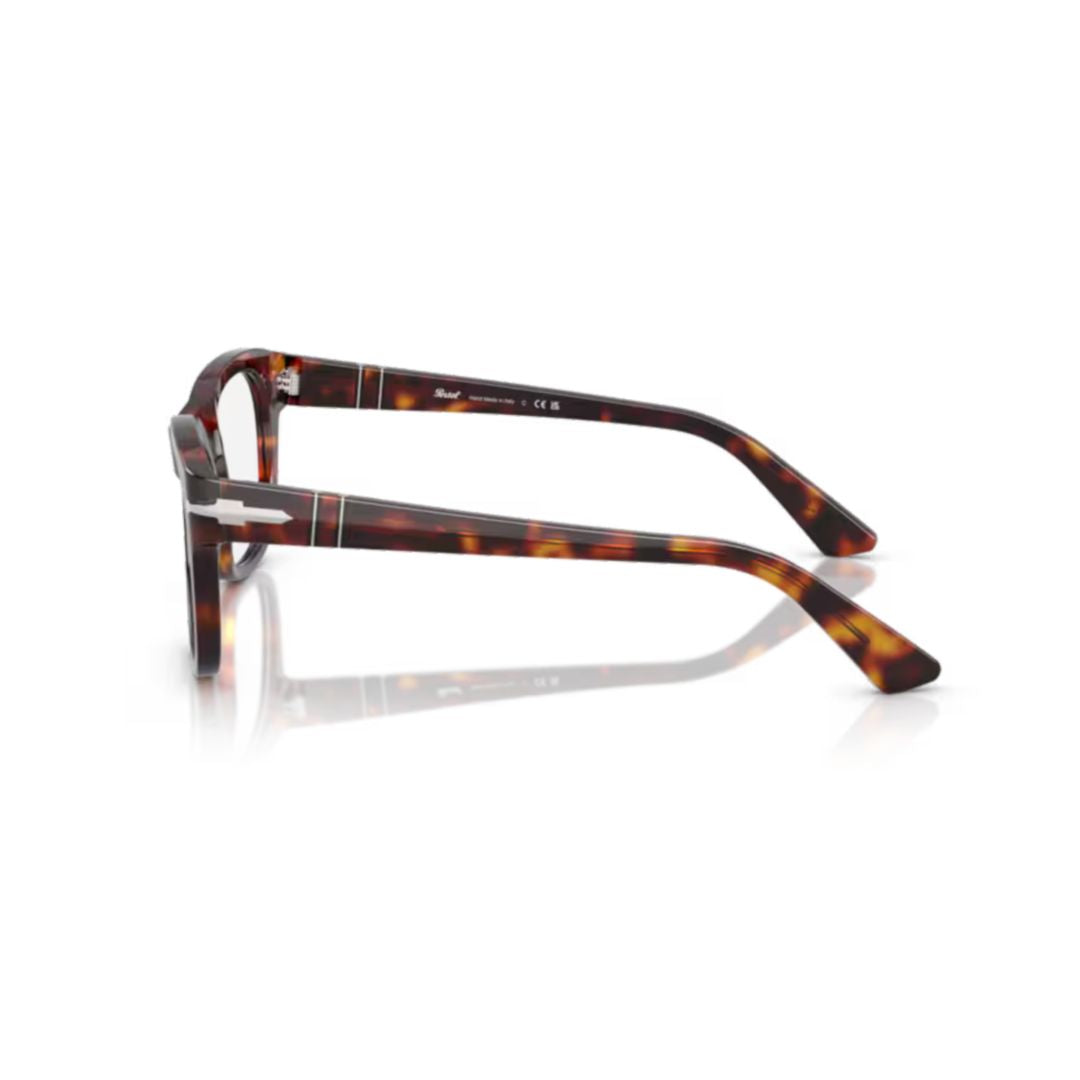 0po3372v Classic Square Acetate Eyeglasses with Tortoiseshell Pattern