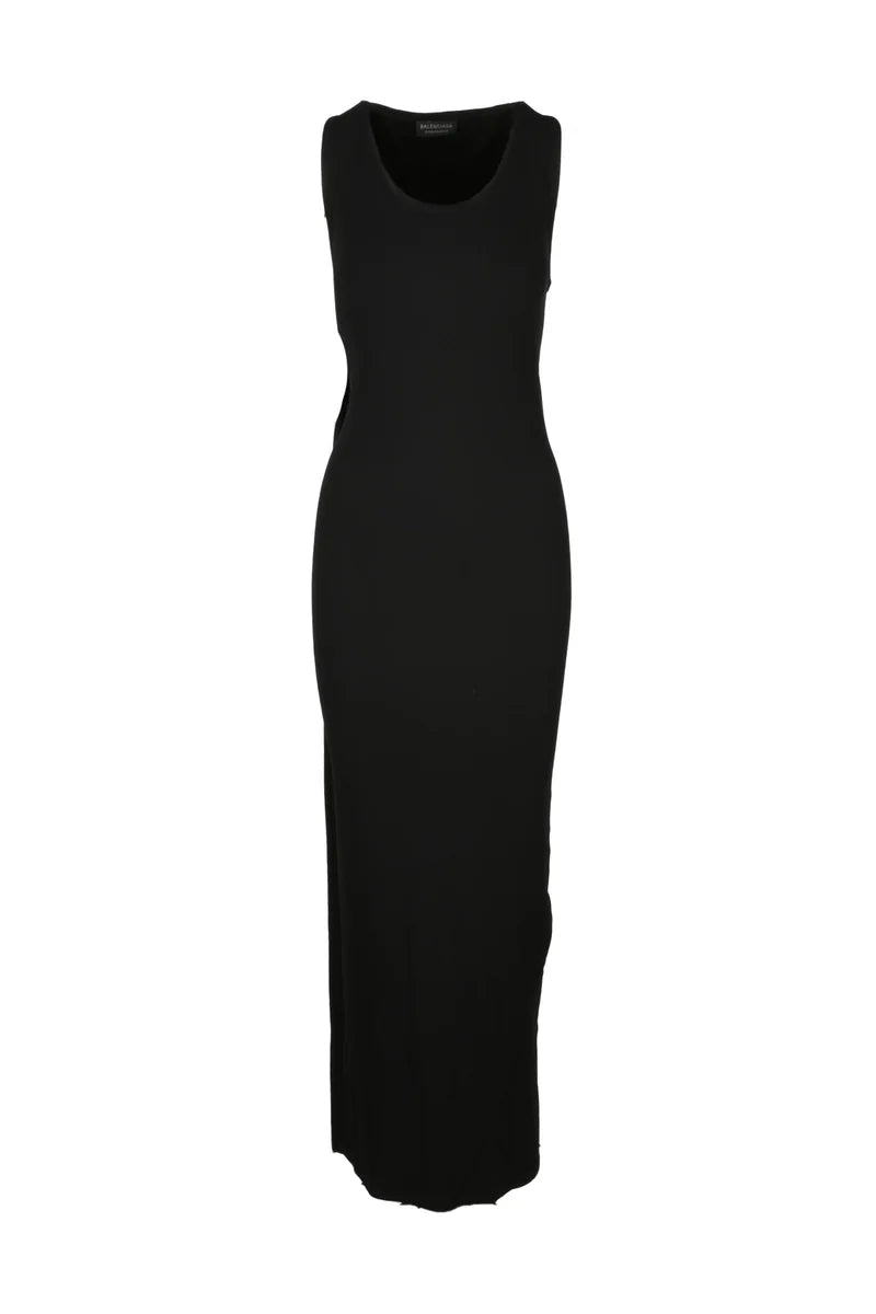 Long Jersey Dress - Black