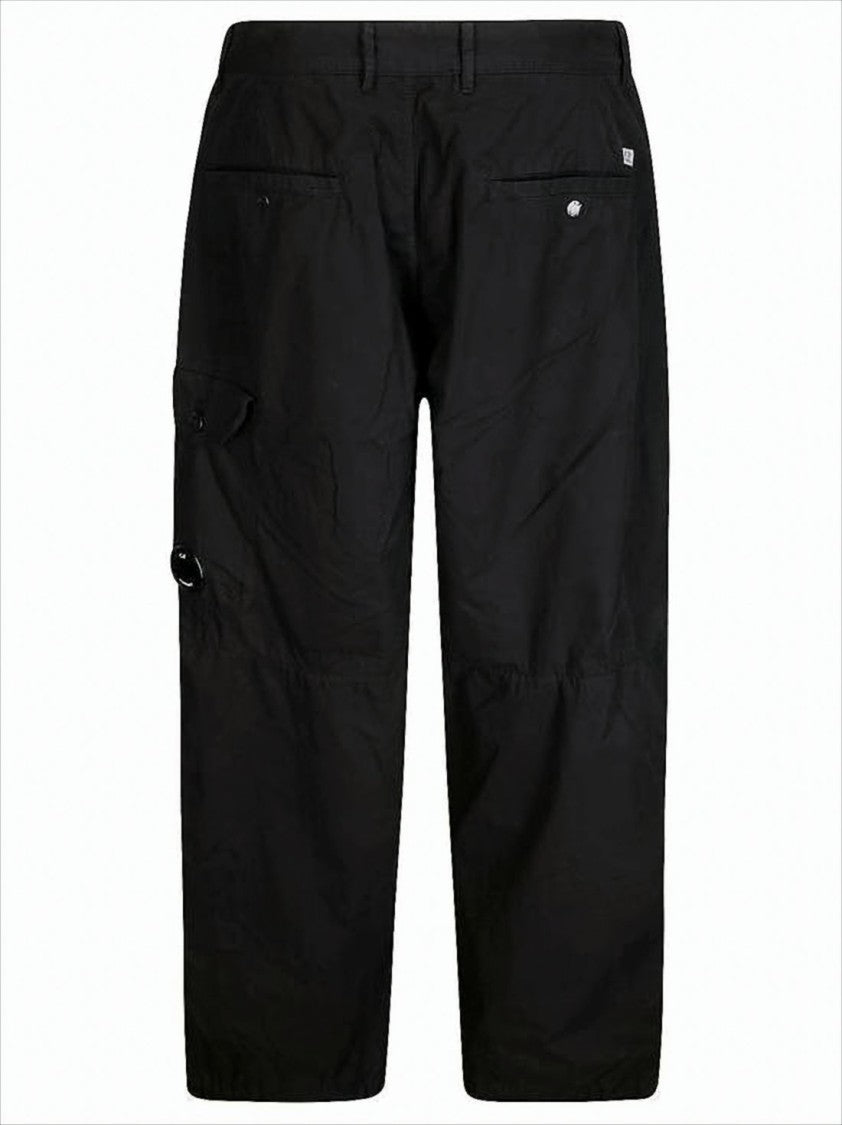 Mid-Rise Straight Pants With Unique Lens Detail