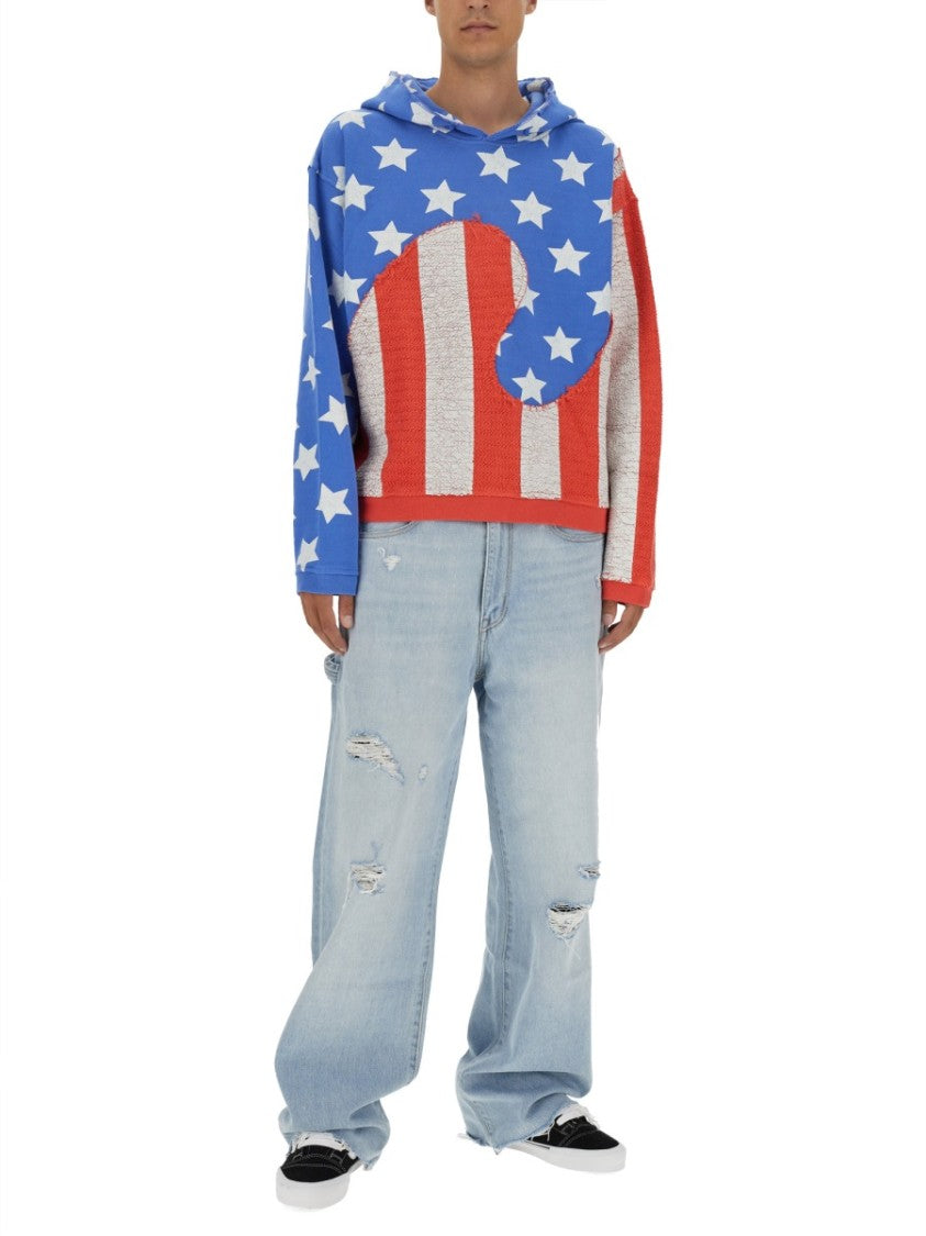 "Stars And Stripes Swirl" Sweatshirt