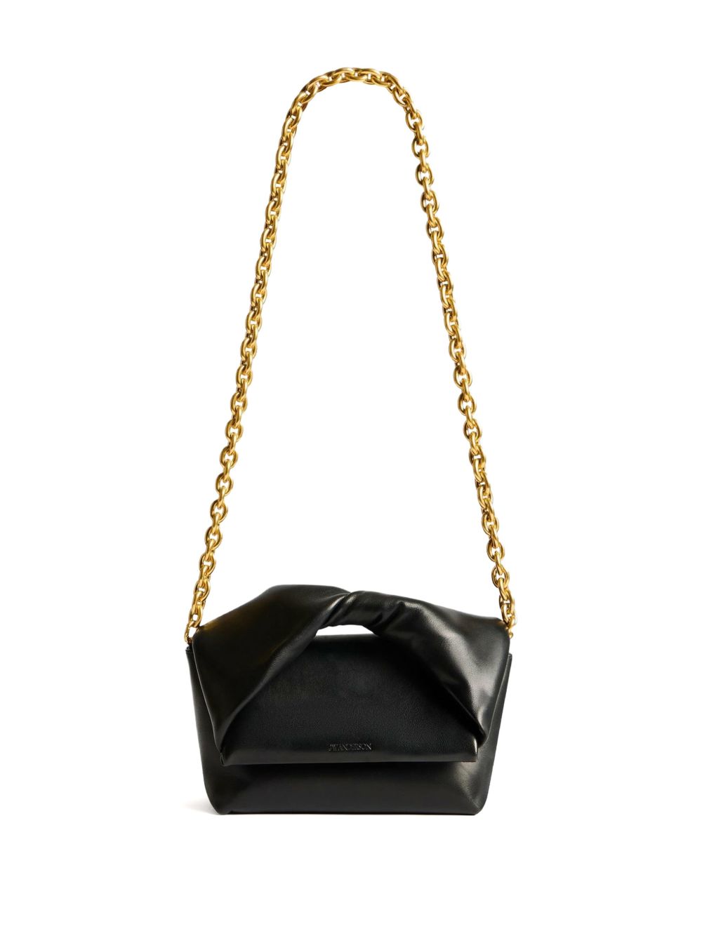 Medium Twister Bag In Black Leather