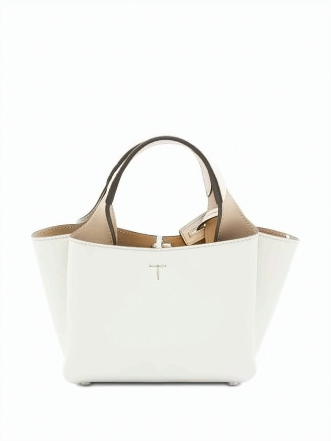 Textured Calf Leather Micro Tote Bag