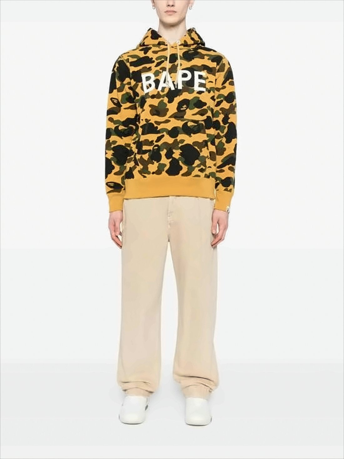 BAPE Camouflage Hoodie with Drawstring Hood