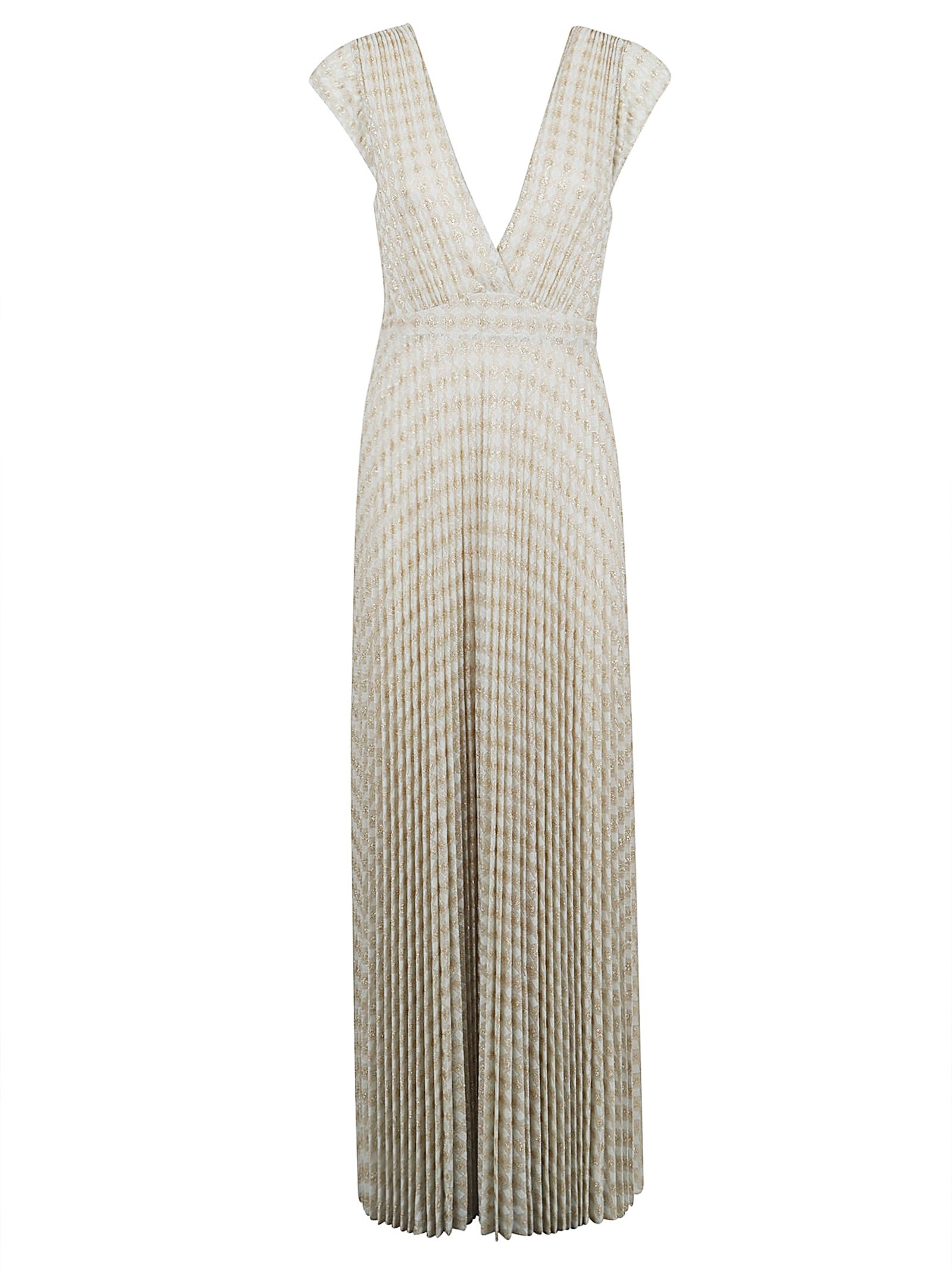 Midi Dress With Deep V-Neckline