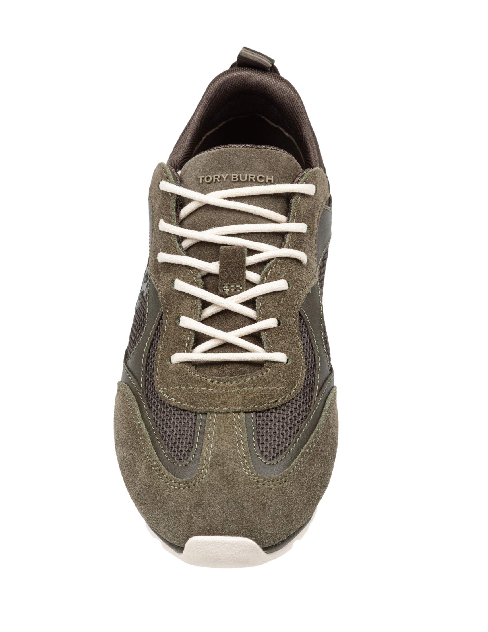 Field Sneakers In Olive Suede And Mesh
