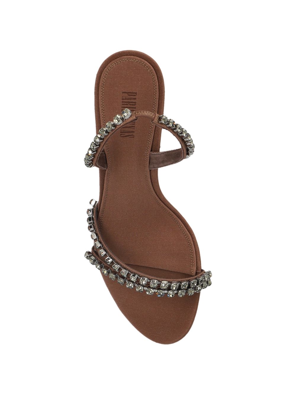 Rhinestone-Embellished Silk And Nylon Sandals