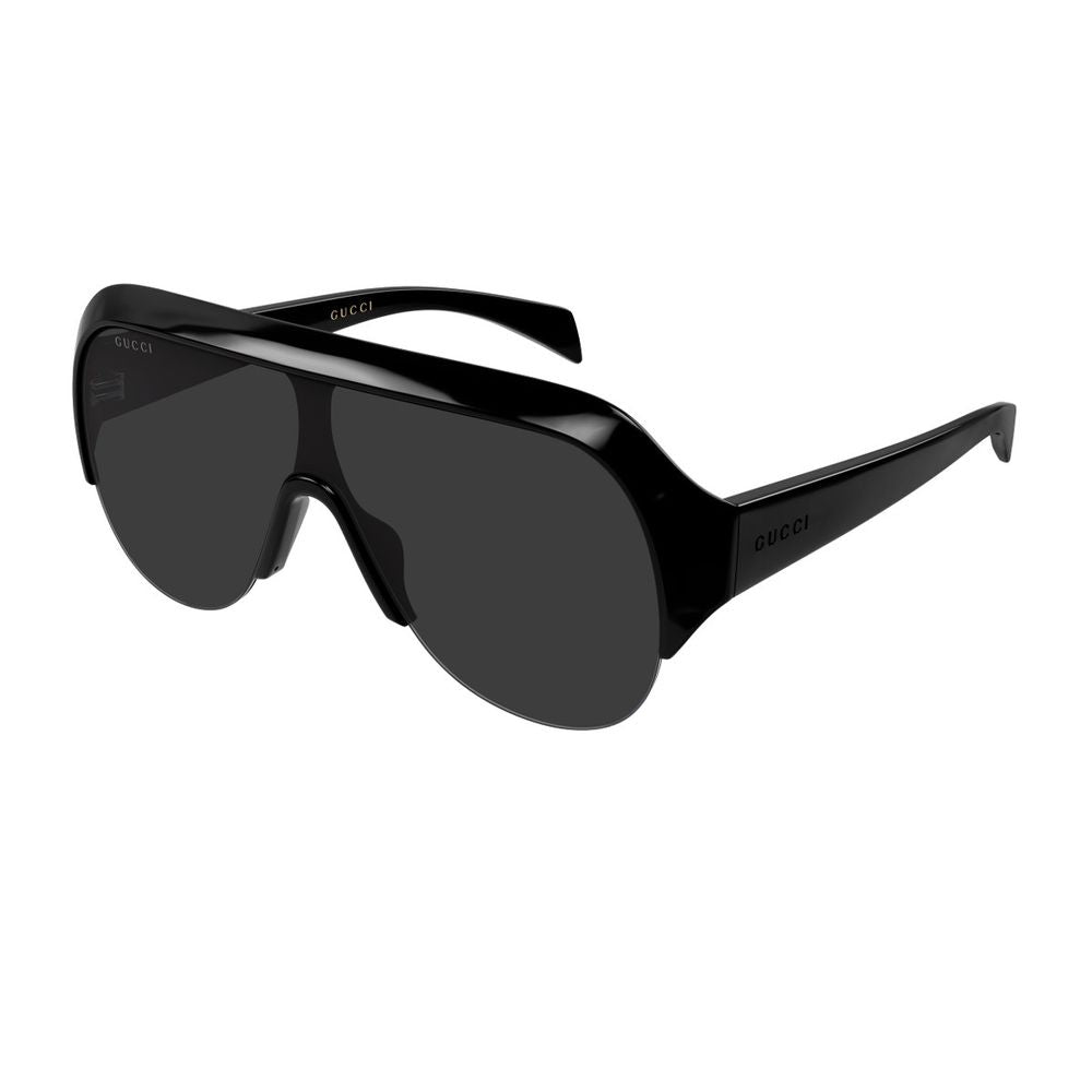 Oversized Pilot Mask Sunglasses With Distinctive Logo