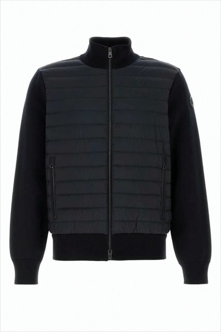 Quilted Front Panelcasual Jacket
