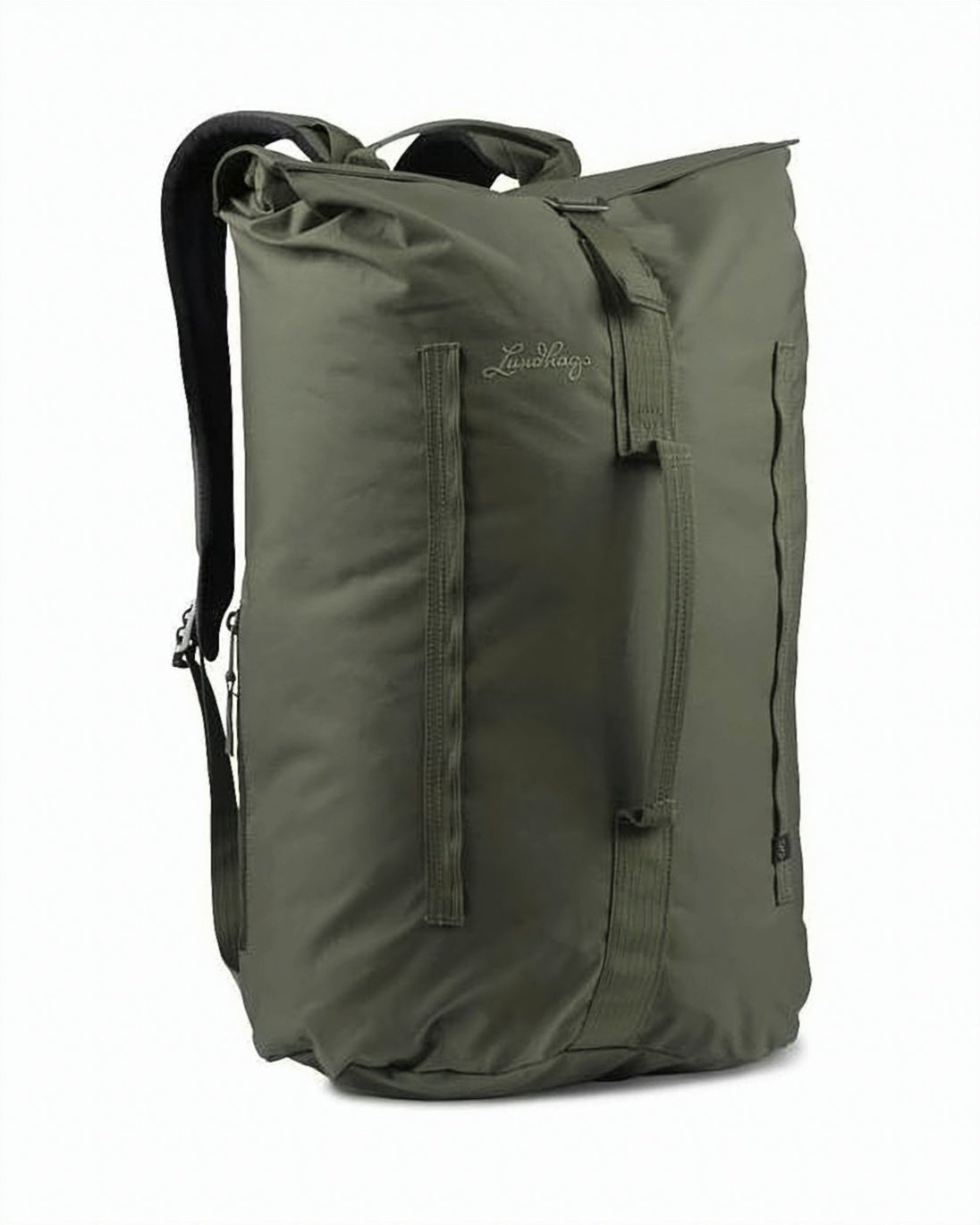 Roll-Top Green Backpack