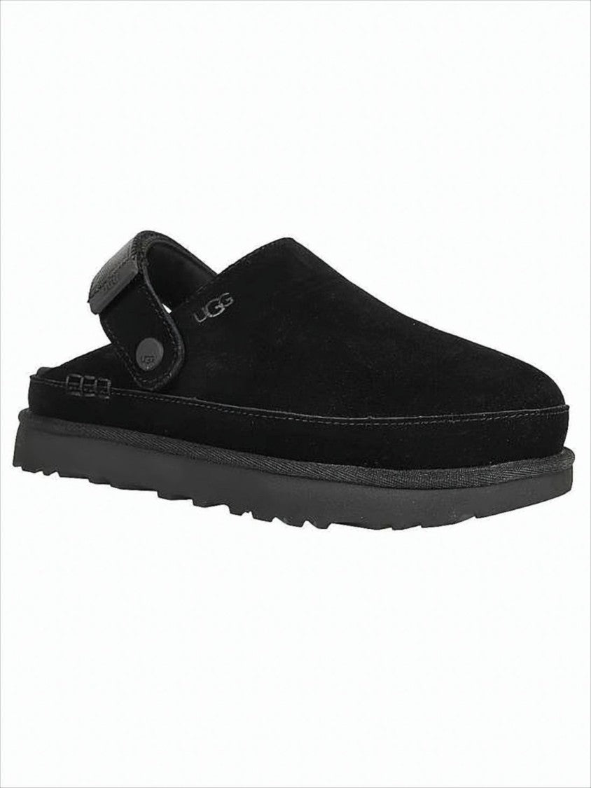 Closed-Toe Suede Sandals with Lightweight EVA Sole