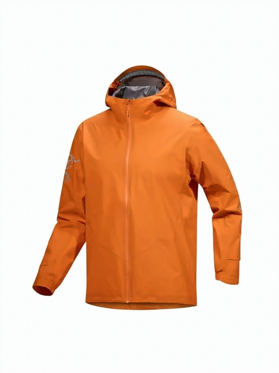 Water-Resistant Orange Jacket with Hood