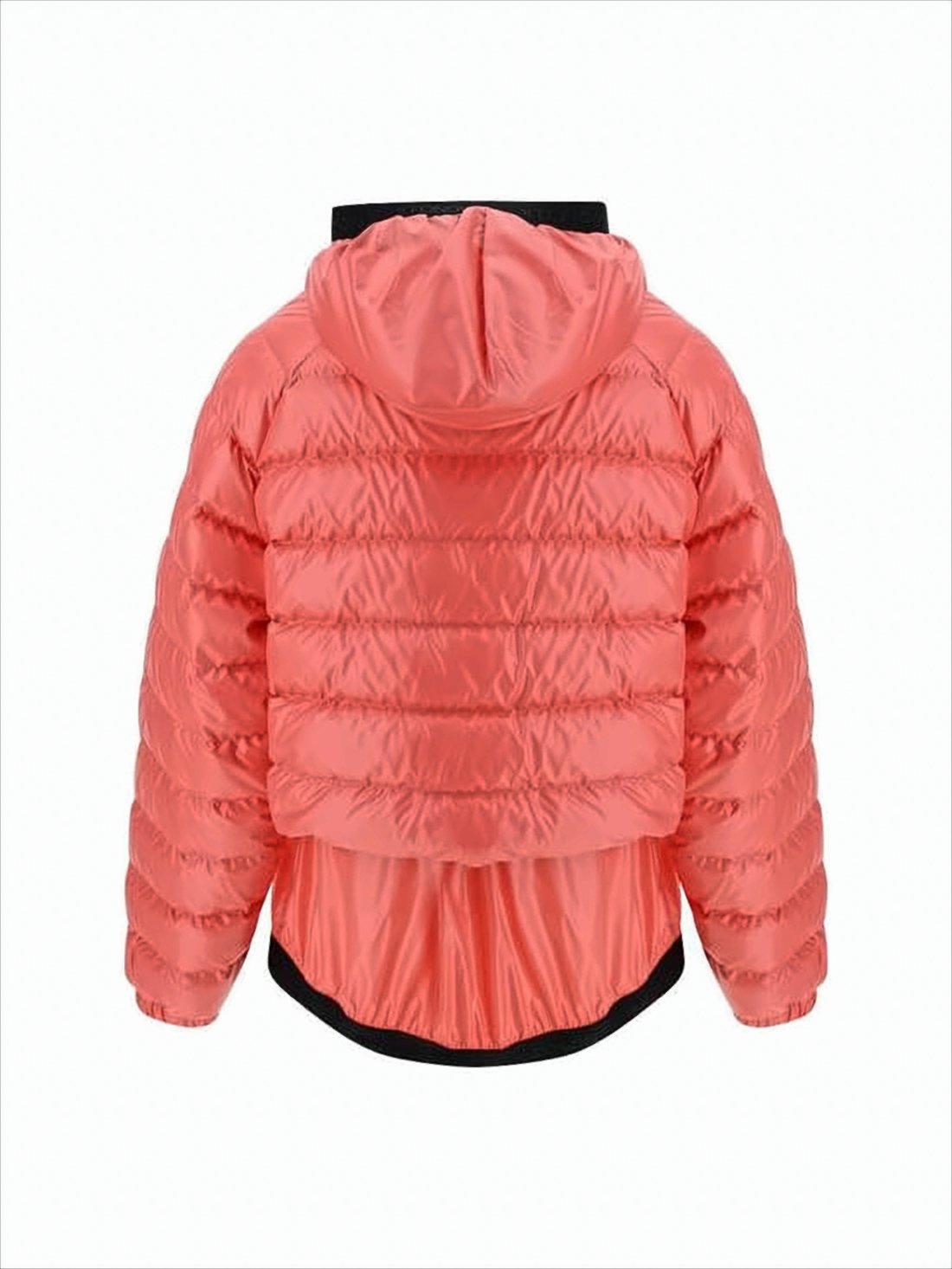Coral Quilted Down Coat