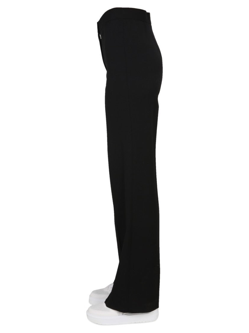 High-Waisted Black Wide-Leg Pants