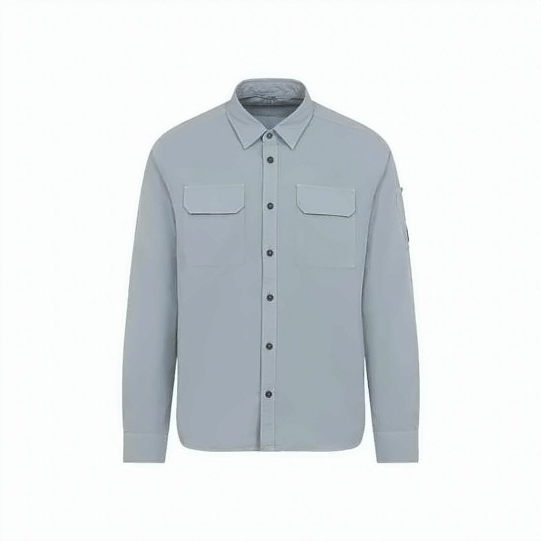 Long-Sleeve Casual Shirt with Classic Collar