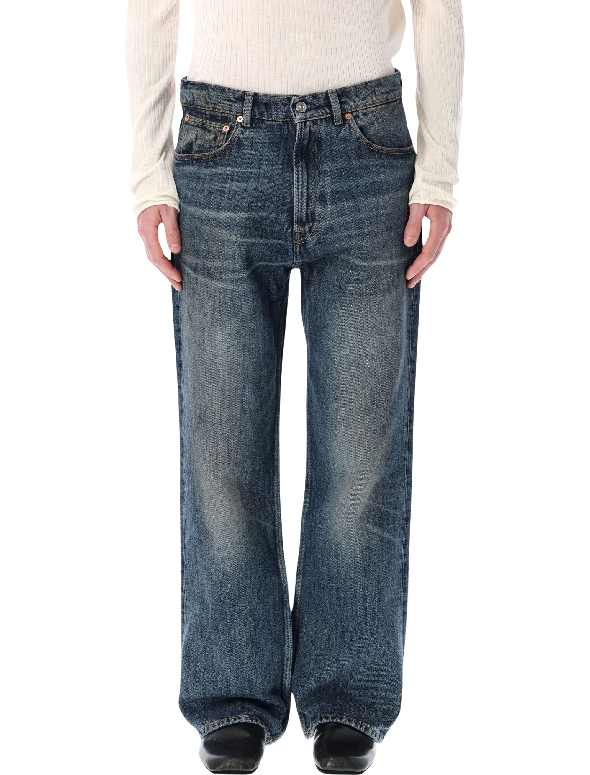 Third Cut Wide Straight Jeans