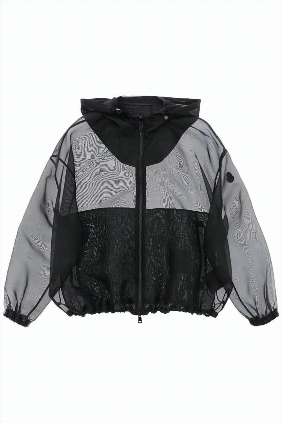 Translucent Lightweight Jacket with Voluminous Sleeves