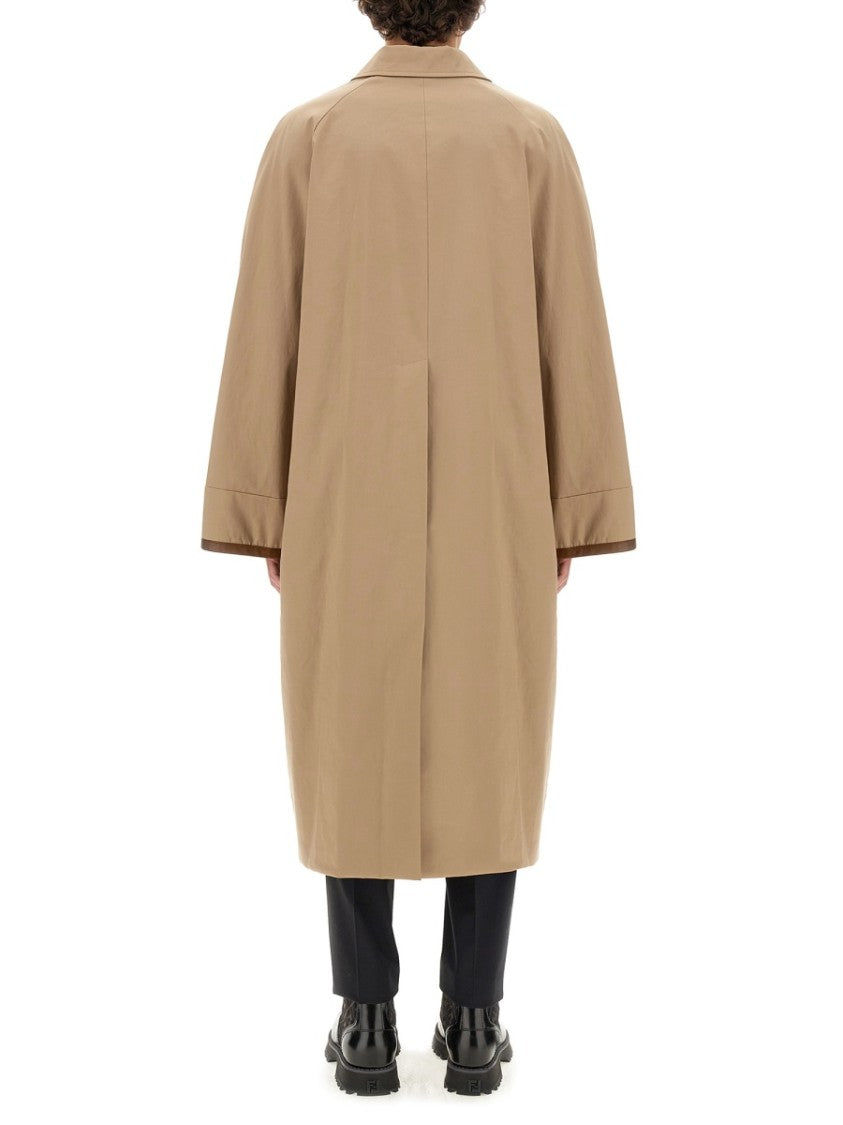 Fabric Trench Coat