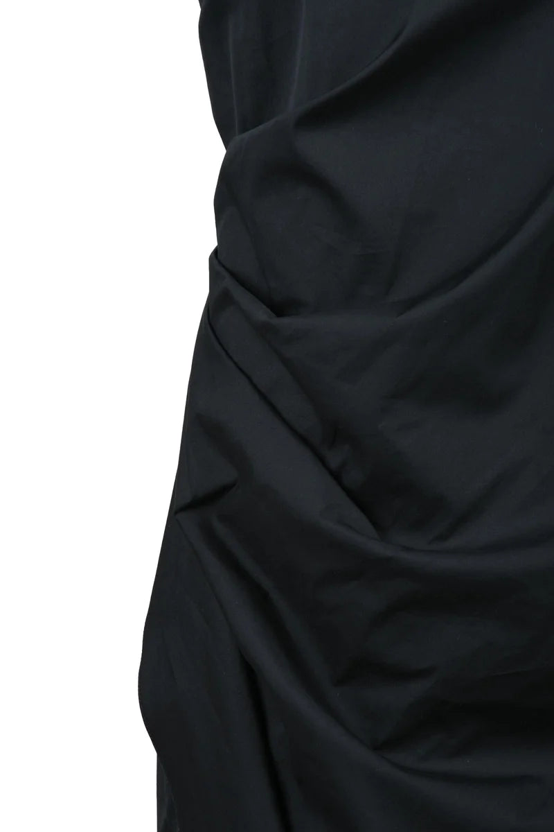 Elegia Ruched Dress - Black