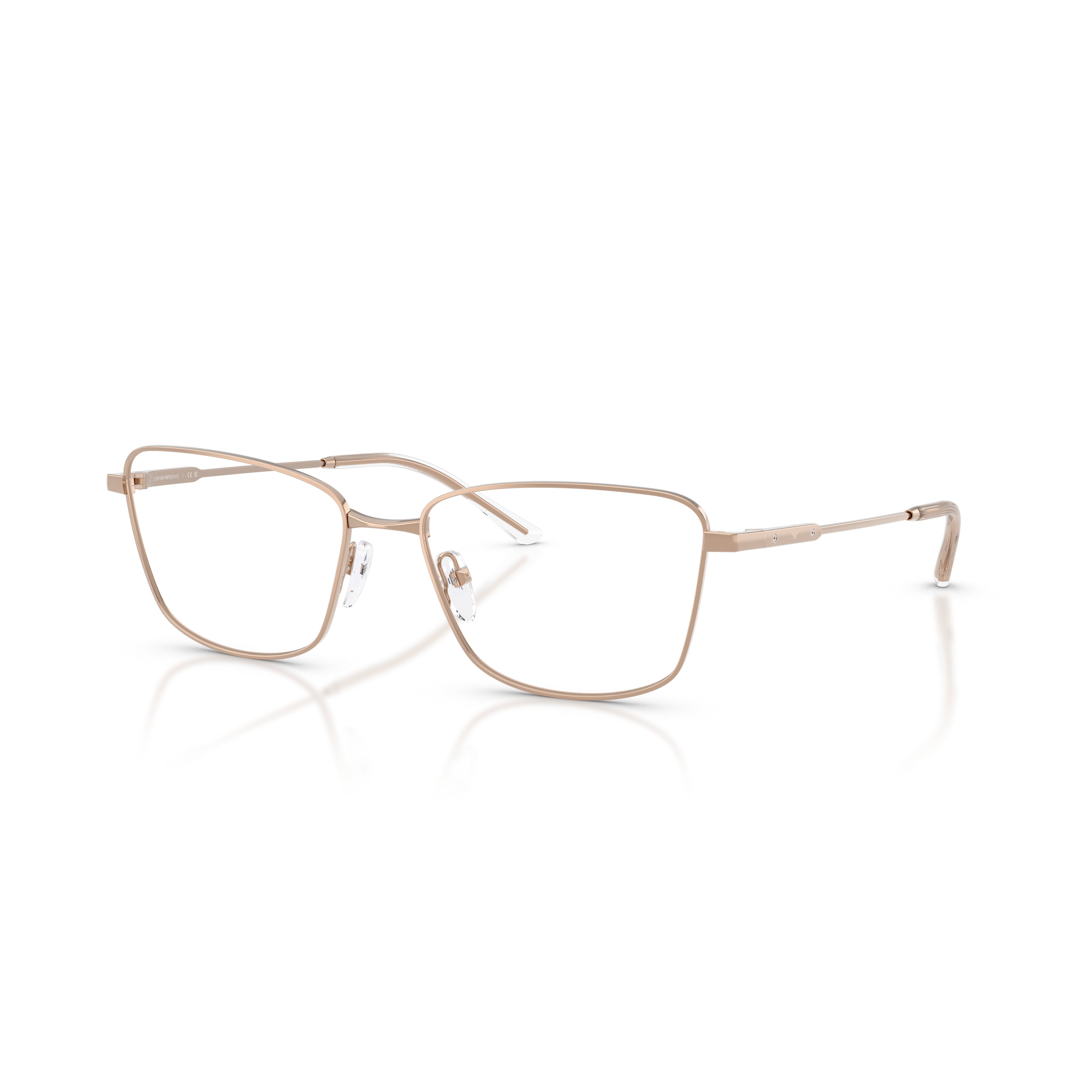 0ea1185b Sleek Square Gold Metal Frame Eyeglasses