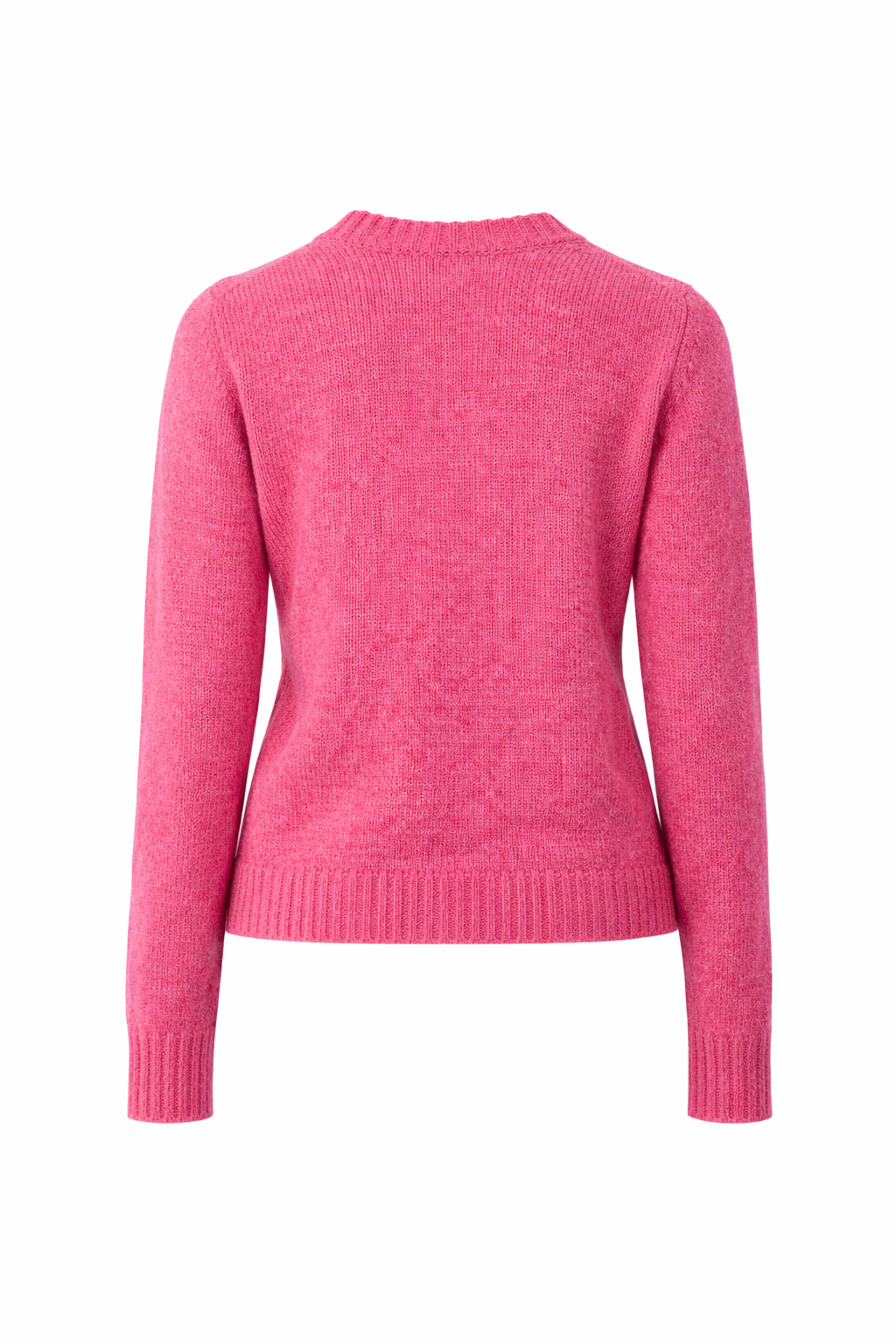 Women’S Pink Wool Crewneck Sweater