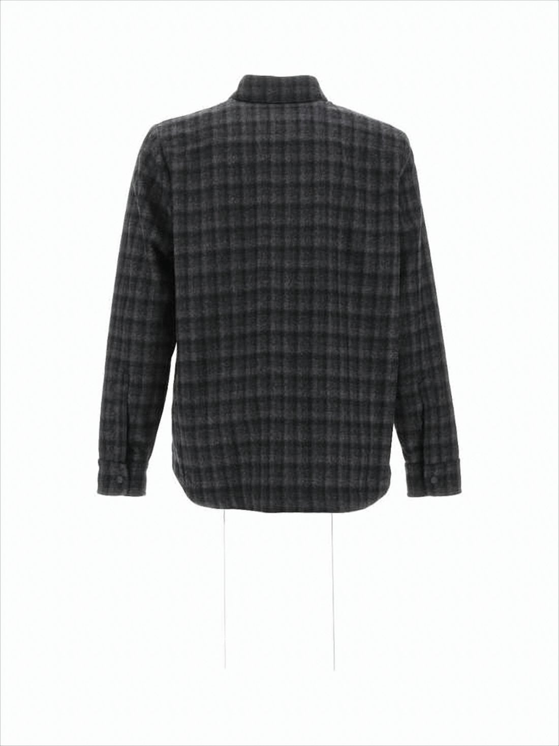 Checkered Dark Tone Long-Sleeve Shirt