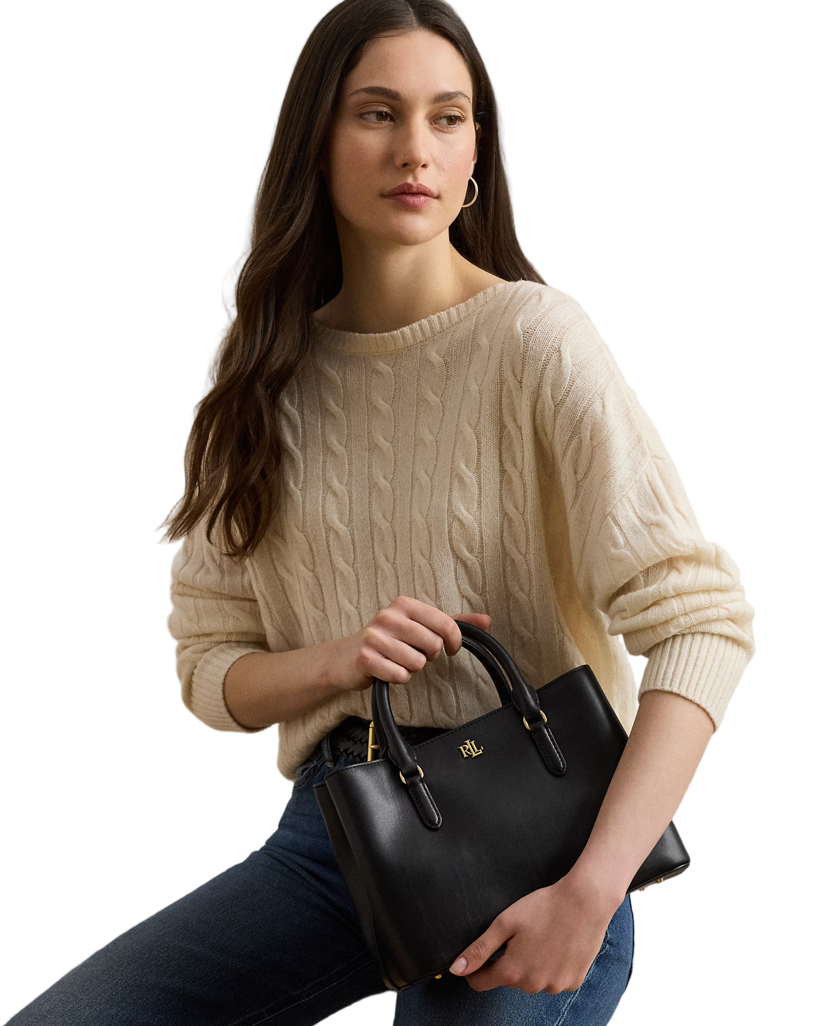 Structured Small Satchel in Smooth Calf Leather