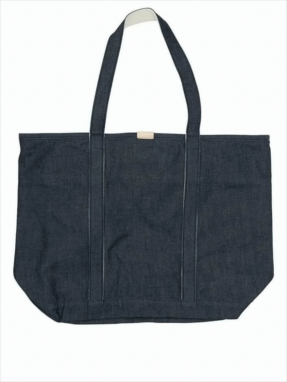 Rectangular Blue Cotton Shoulder Bag