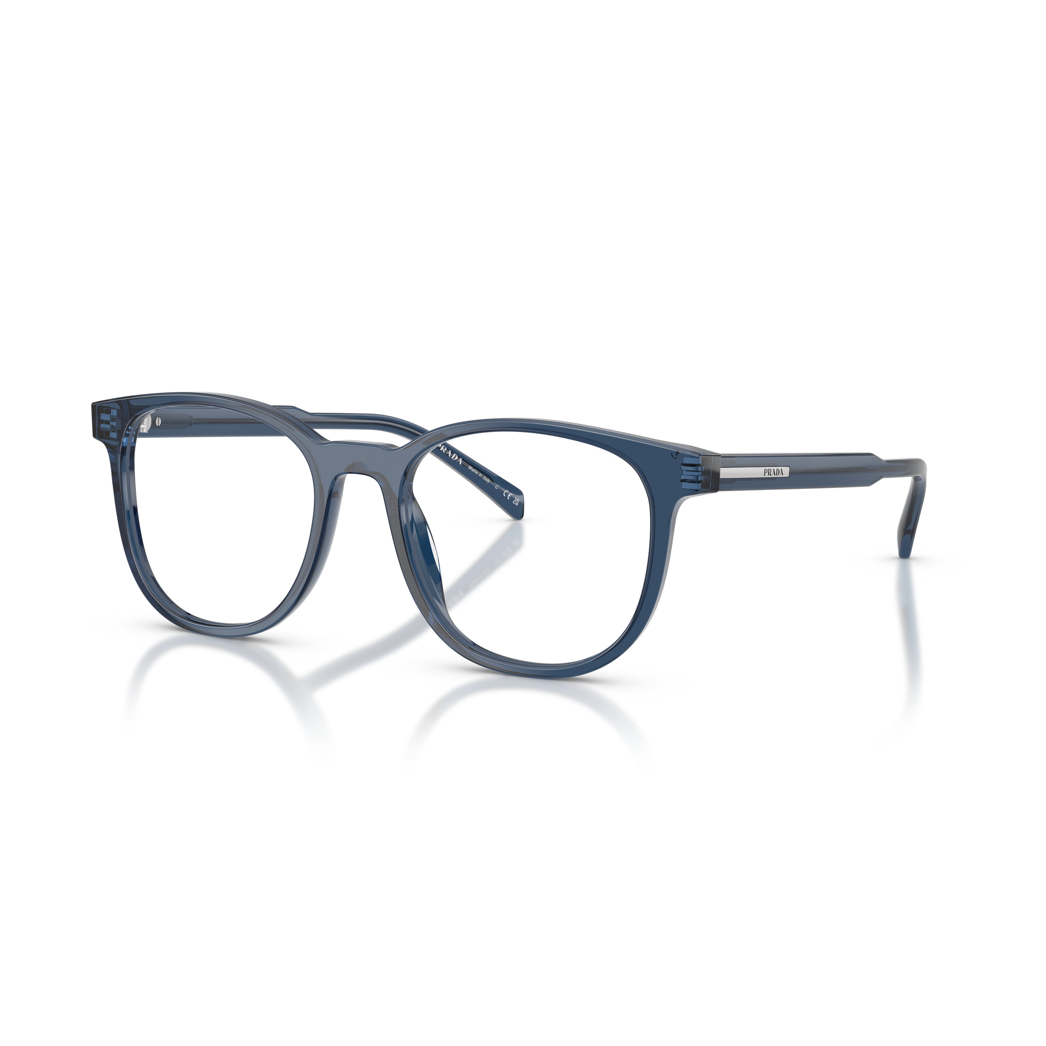 0pr A15v Translucent Acetate Square Frame Eyeglasses