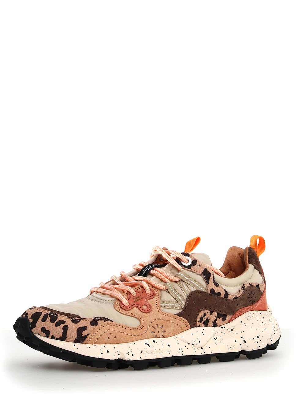 Leopard Print Sneakers with Speckled Sole