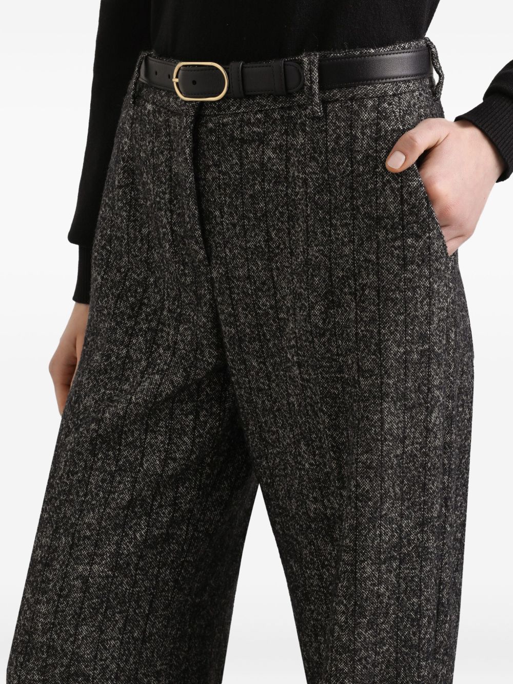Classic Grey Wool Trousers