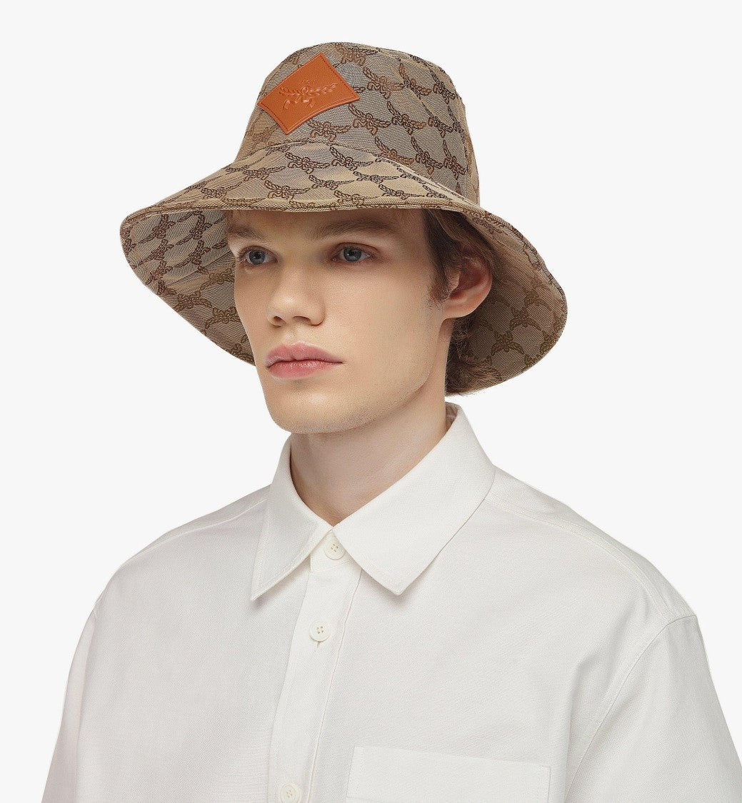 Bucket Hat With Laurel Monogram