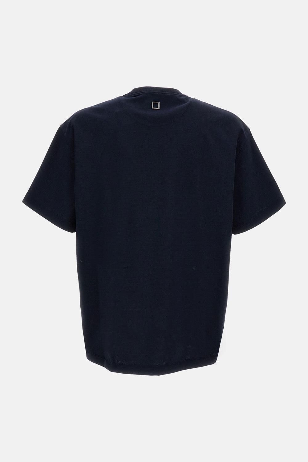 Blue Chest Logo Cotton T-Shirt