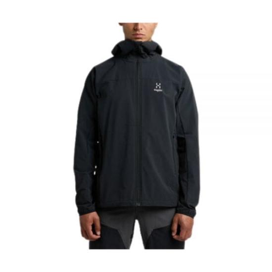 Hooded Black Jacket with Fitted Silhouette