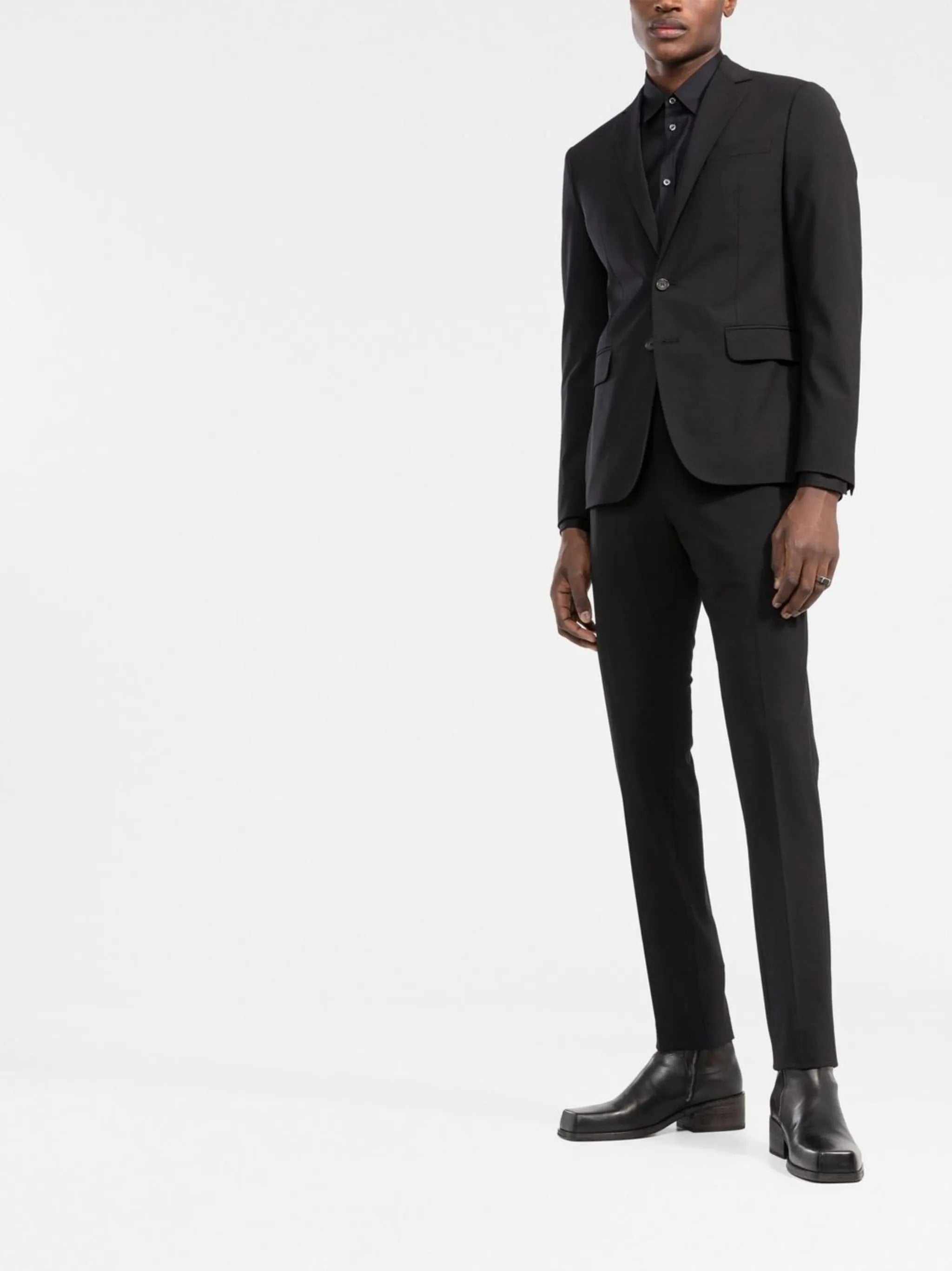 Relax Dan Black Slim Cotton Shirt