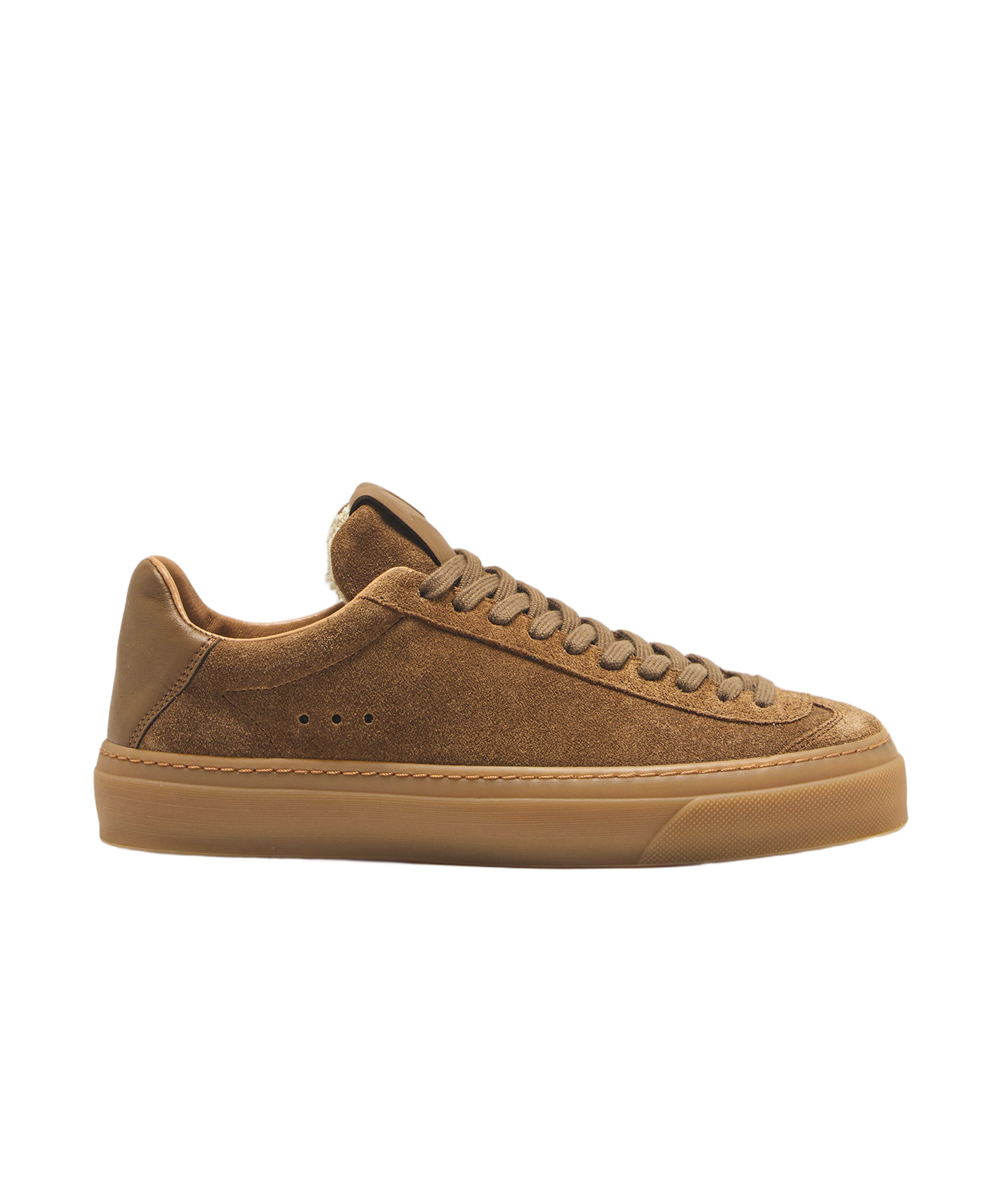 Low-Top Tobacco Brown Sneakers