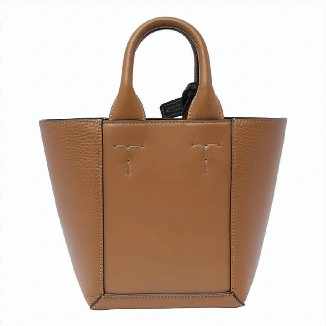 Textured Leather Tote Bag with Detachable Strap