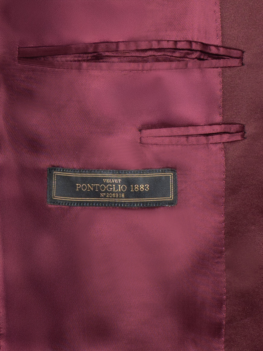 Single-Breasted Velvet Jacket