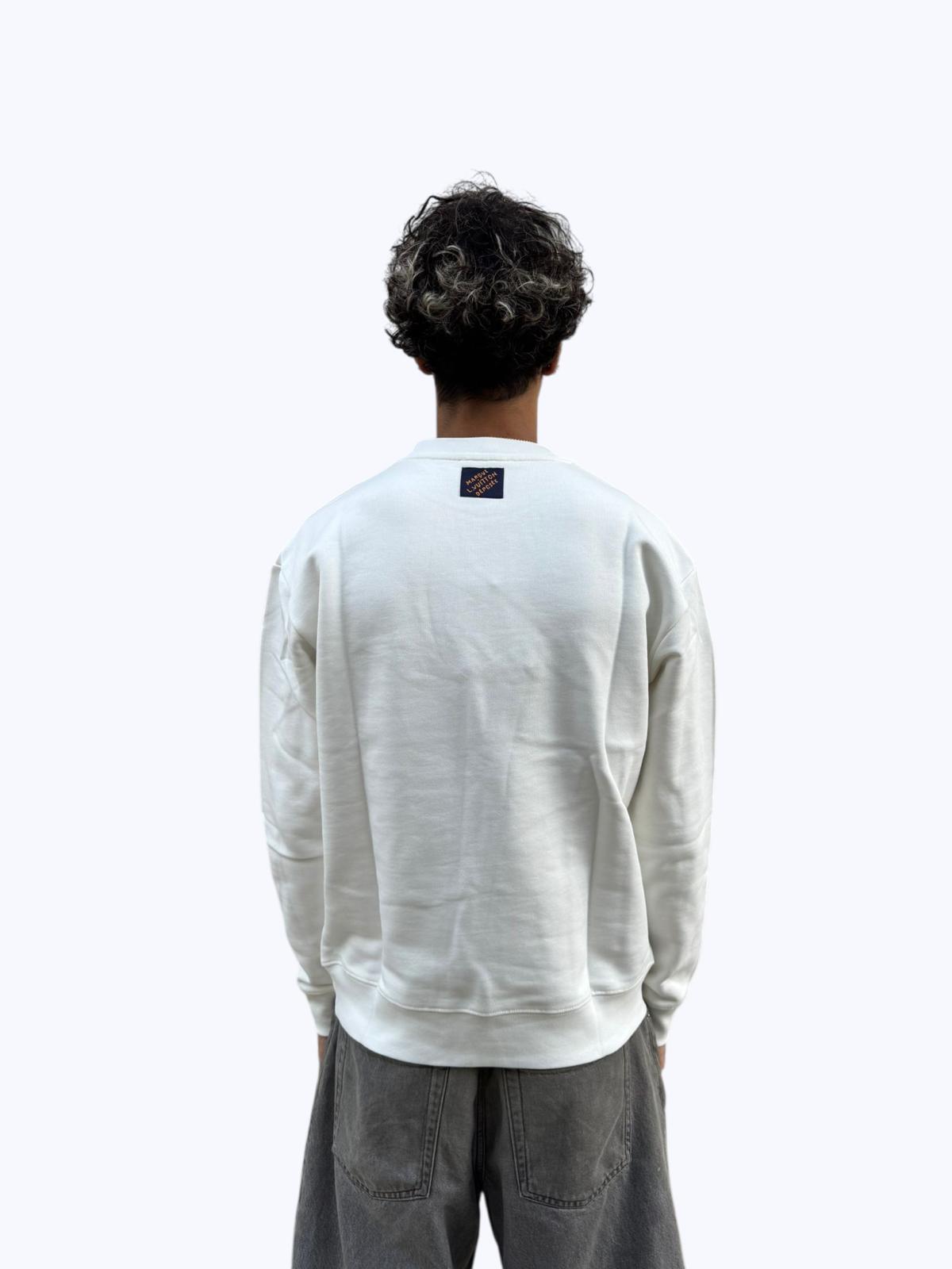 Long-Sleeve Sweatshirt with Embossed Logo and