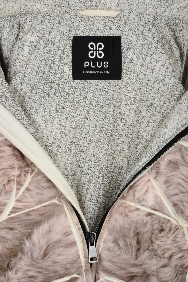 Pellican Down Jacket with Zip - Beige
