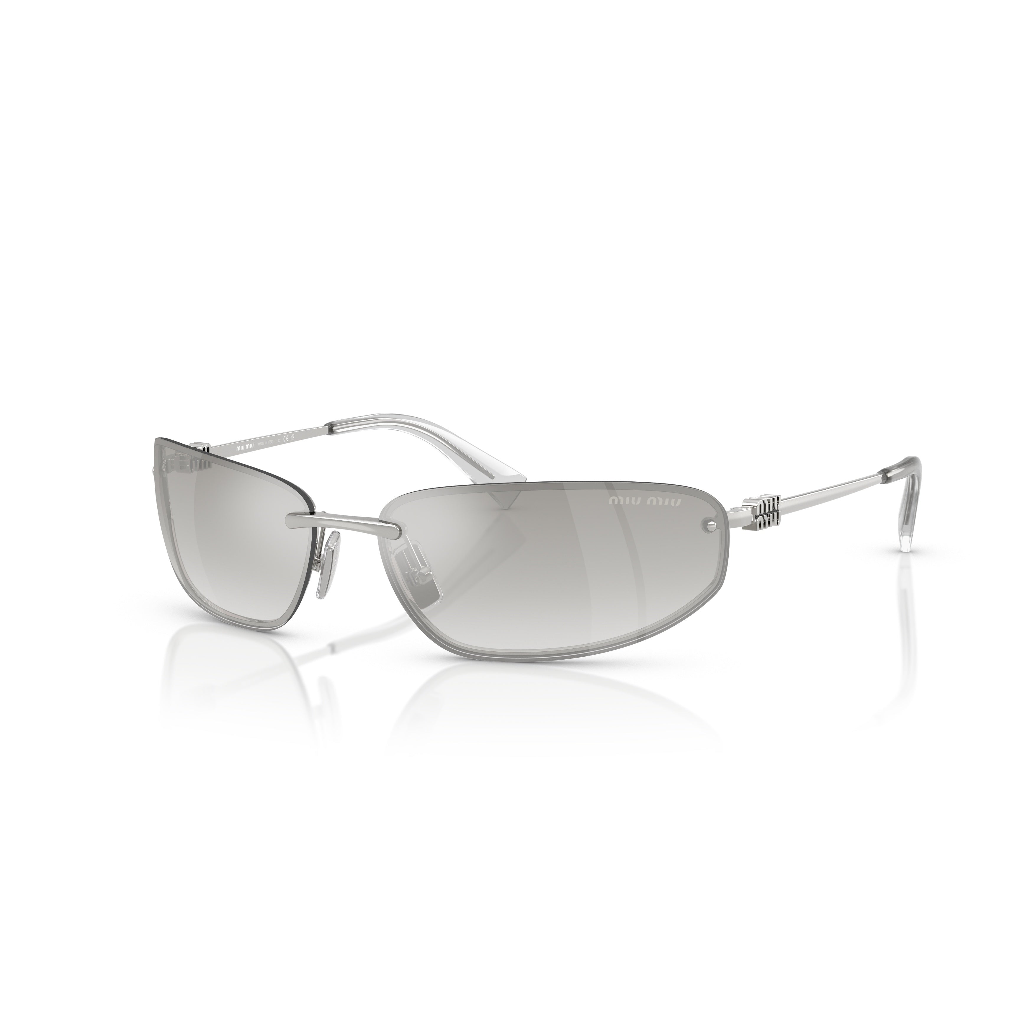 Minimalist Metal Frame Sunglasses With Gradient Lenses