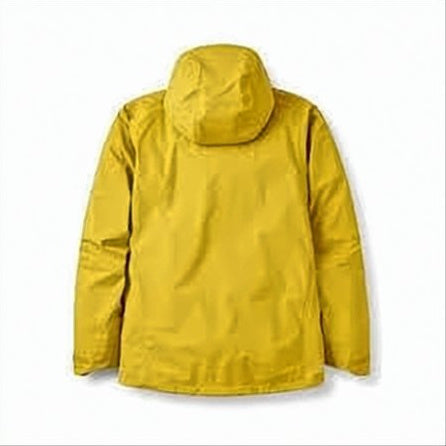 Vibrant Yellow Water-Resistant Jacket with Hood