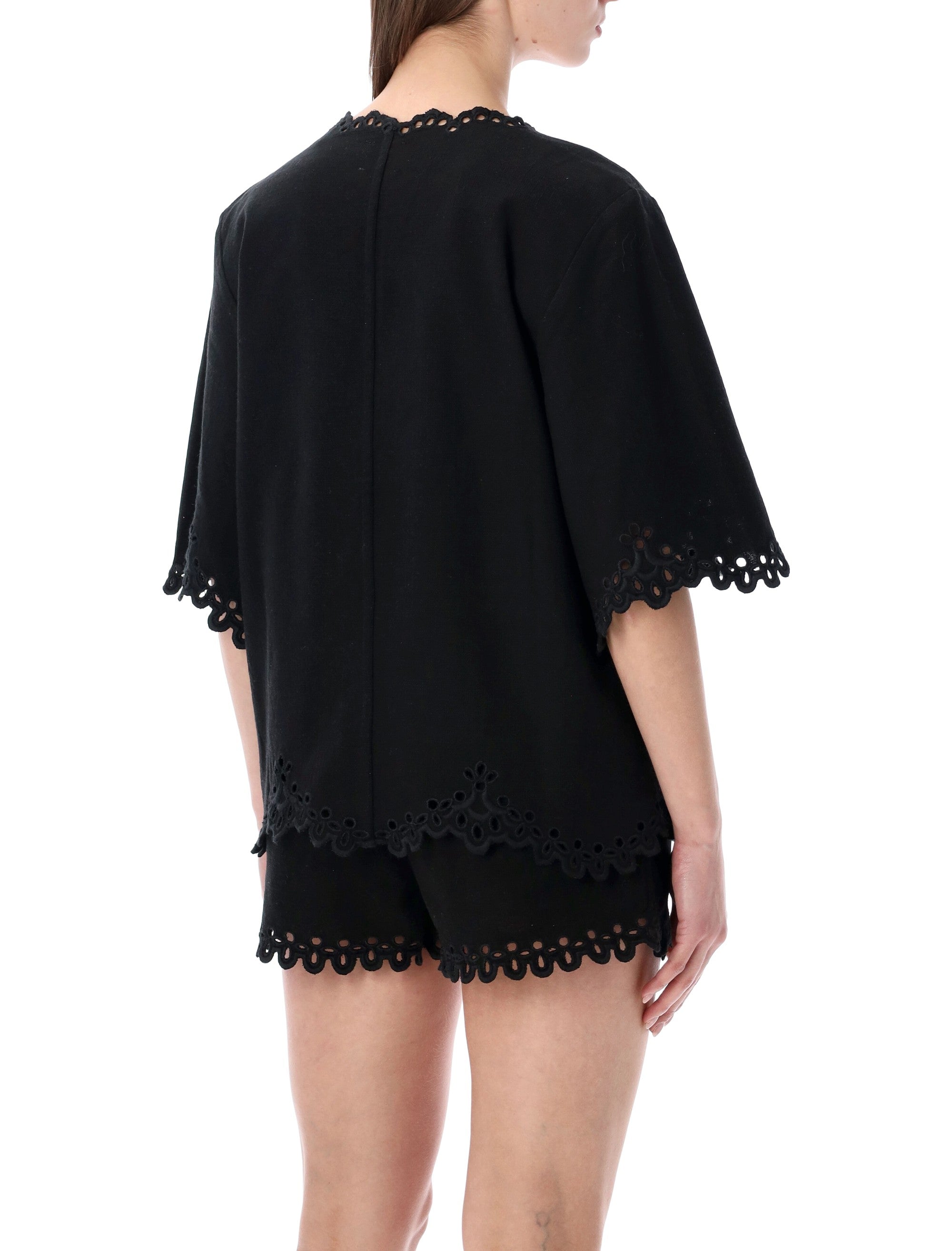 Shana Openwork Top