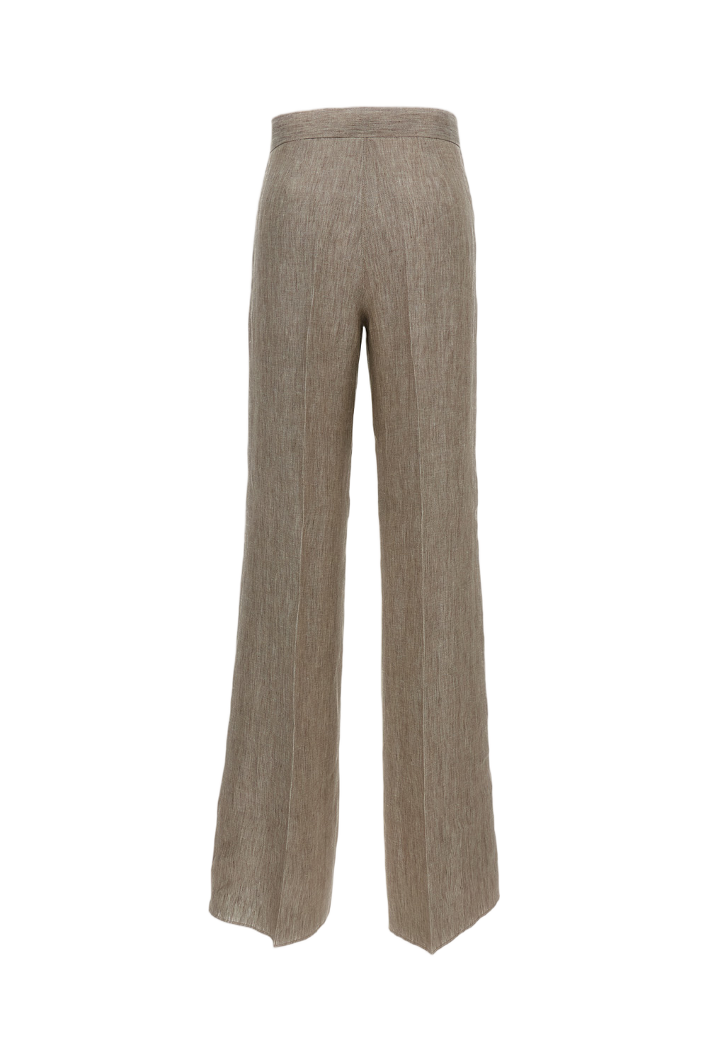 Beige Deserto Linen Palazzo Trousers