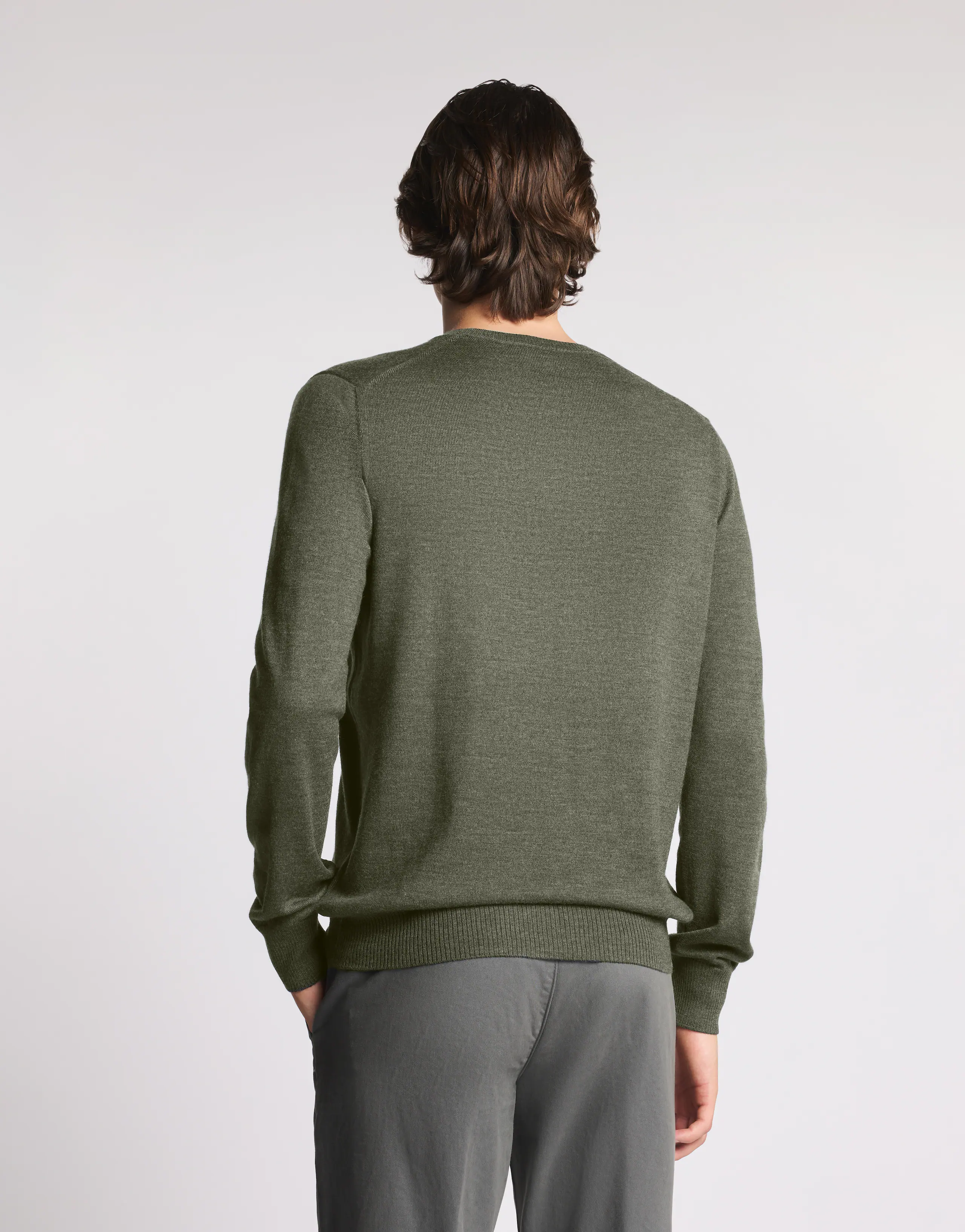 Refined Wool Crew Neck Sweater